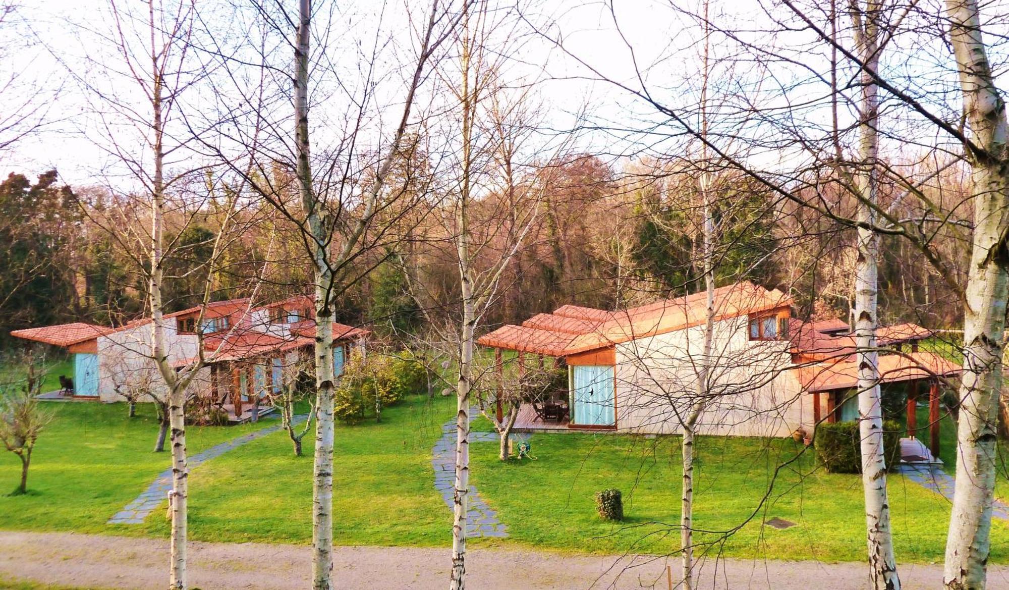 Bungalow Camping Los Manzanos Santa Cruz de Oleiros Bagian luar foto