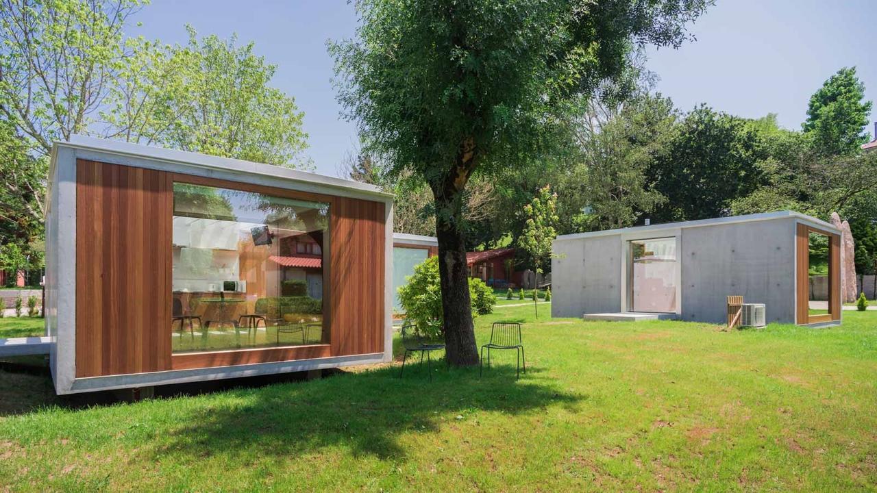 Bungalow Camping Los Manzanos Santa Cruz de Oleiros Bagian luar foto